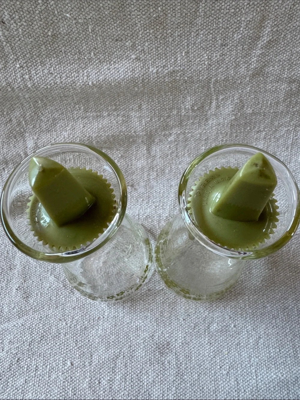 Pyrex pair glass